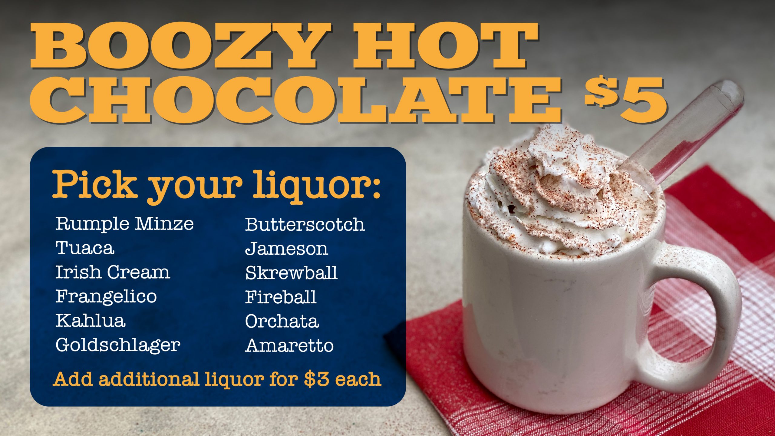 boozy hot chocolate banner
