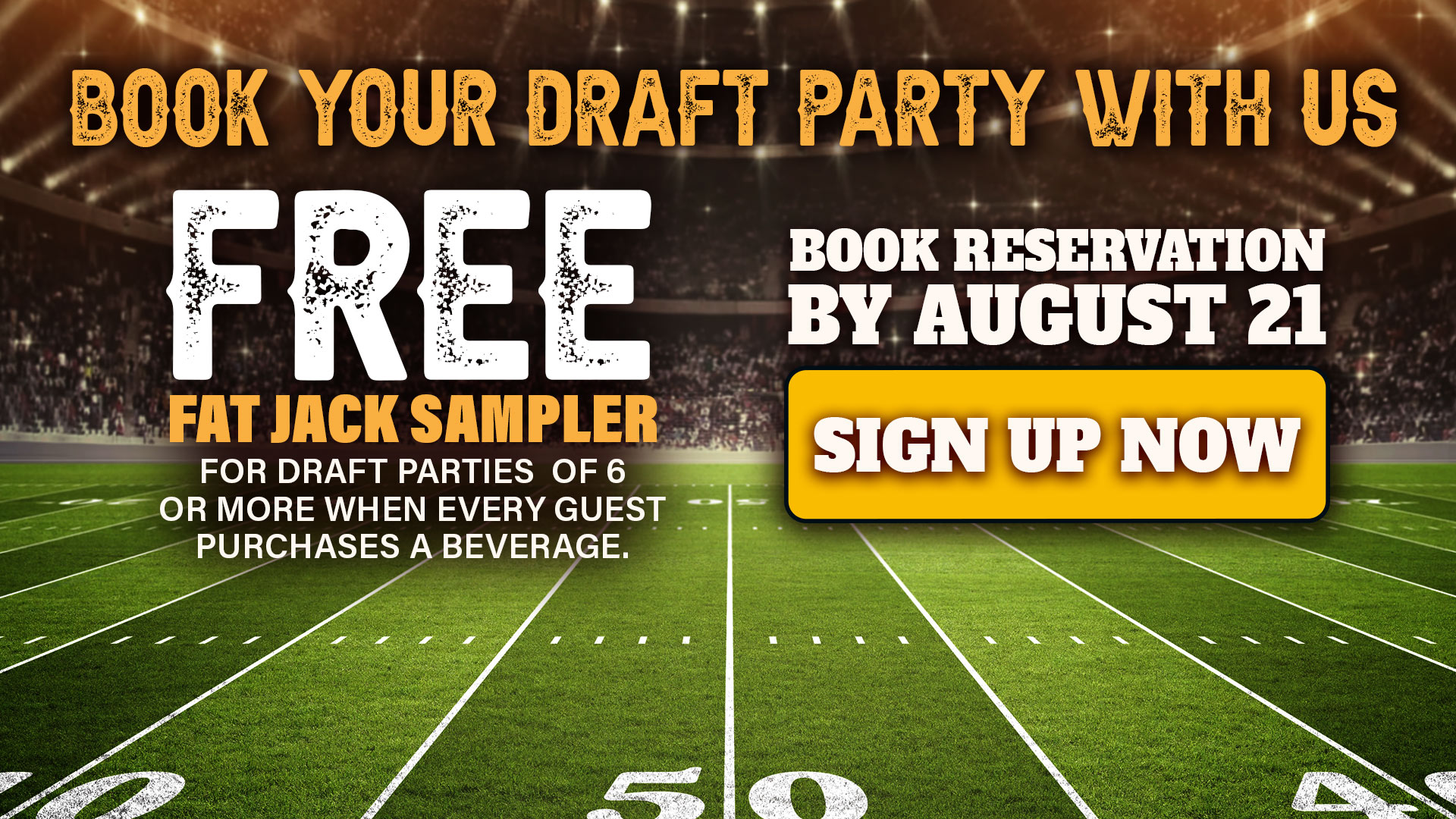 Book Your Draft Party With Us